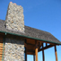 40' river rock chimney
